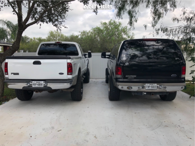 1 1999 F 250 Super Duty Ford Rough Country Suspension Lift 6in Anthem Equalizer Black Machined