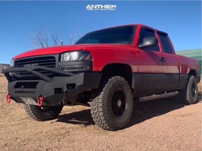 2000 GMC Sierra 1500 - 17x9 0mm - Anthem Off-Road Instigator - Leveling Kit - 295/75R17