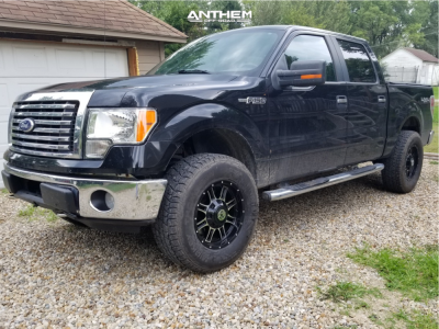 2010 Ford F-150 - 18x9 -12mm - Anthem Off-Road Instigator - Leveling Kit - 295/70R18