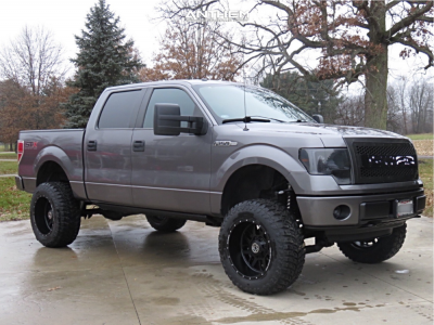 2014 Ford F-150 - 20x12 -44mm - Anthem Off-Road Gunner - Suspension Lift 6" - 35" x 12.5"