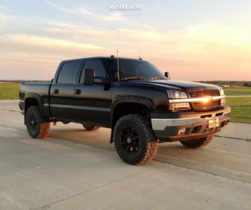 1 2005 Silverado 1500 Chevrolet Rough Country Suspension Lift 6in Anthem Off Road Defender Black