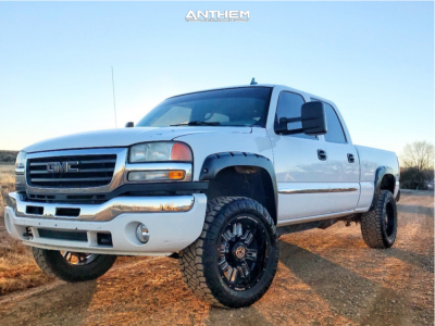 2007 GMC Sierra 2500 HD Classic - 20x10 -24mm - Anthem Off-Road Enforcer - Leveling Kit - 33" x 12.5"
