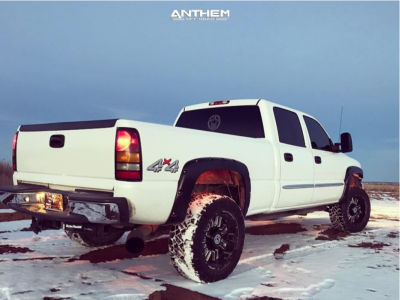 1 2007 Sierra 2500 Hd Classic Gmc Stock Leveling Kit Anthem Enforcer Black Milled