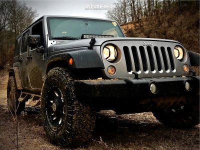 2016 Jeep Wrangler JK - 17x9 -12mm - Anthem Off-Road Aviator - Stock Suspension - 315/70R17