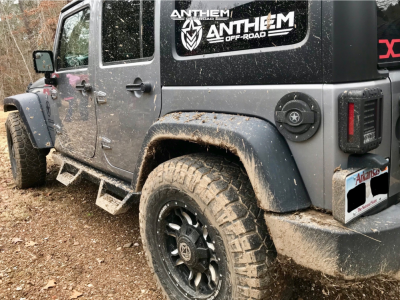 1 2016 Wrangler Jk Jeep Stock Stock Anthem Aviator Black Milled