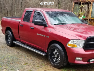 2012 Ram 1500 - 20x10 -24mm - Anthem Off-Road Enforcer - Lowered on Springs - 275/55R20