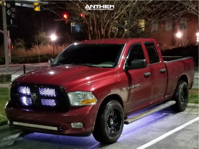 1 2012 1500 Ram Maxtrac Lowered On Springs Anthem Enforcer Machined Black