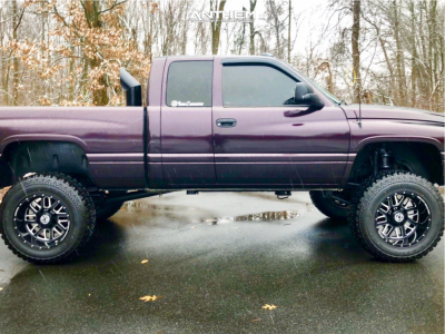 1 2001 Ram 2500 Dodge Skyjacker Suspension Lift 6in Anthem Gunner Black Milled