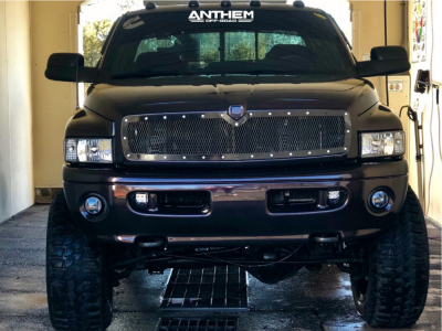1 2001 Ram 2500 Dodge Skyjacker Suspension Lift 6in Anthem Gunner Black Milled
