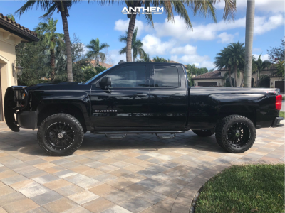 1 2017 Silverado 1500 Chevrolet Rough Country Suspension Lift 35in Anthem Gunner Black