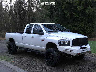 2008 Dodge Ram 3500 - 20x12 -44mm - Anthem Off-Road Gunner - Leveling Kit - 33" x 12.5"