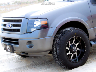 1 2010 Expedition Ford Readylift Suspension Lift 3in Anthem Gunner Machined Black