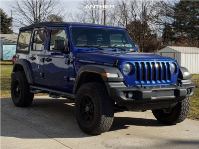 2018 Jeep Wrangler - 17x9 0mm - Anthem Off-Road Instigator - Suspension Lift 2.5" - 285/70R17