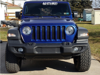 1 2018 Wrangler Jeep Rough Country Suspension Lift 25in Anthem Instigator Matte Black