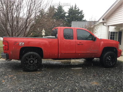 2012 Chevrolet Silverado 1500 - 20x12 -44mm - Anthem Off-Road Instigator - Leveling Kit - 33" x 12.5"