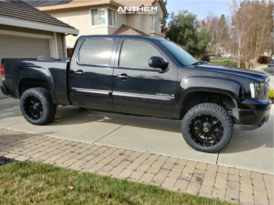 2008 GMC Sierra 1500 - 20x10 -24mm - Anthem Off-Road Instigator - Suspension Lift 3.5" - 33" x 11.5"
