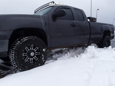 1 2011 Sierra 1500 Gmc Custom Suspension Lift 3in Anthem Instigator Black Machined