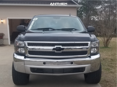 1 2012 Silverado 1500 Chevrolet Rough Country Suspension Lift 35in Anthem Equalizer Black Milled
