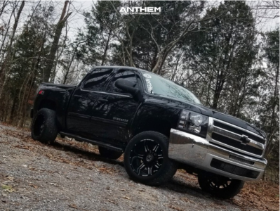 1 2012 Silverado 1500 Chevrolet Rough Country Suspension Lift 35in Anthem Equalizer Black Milled