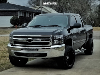 1 2012 Silverado 1500 Chevrolet Rough Country Suspension Lift 35in Anthem Equalizer Black Milled