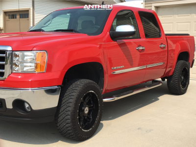 2012 GMC Sierra 1500 - 20x10 -24mm - Anthem Off-Road Aviator - Suspension Lift 3.5" - 33" x 12.5"