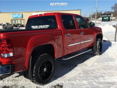 1 2012 Sierra 1500 Gmc Rough Country Suspension Lift 35in Anthem Aviator Black