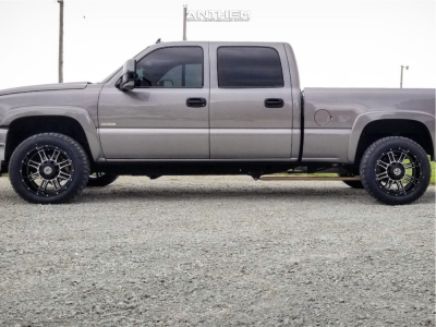 1 2006 Silverado 2500 Hd Classic Chevrolet Belltech Level 2in Drop Rear Anthem Instigator Black Machined