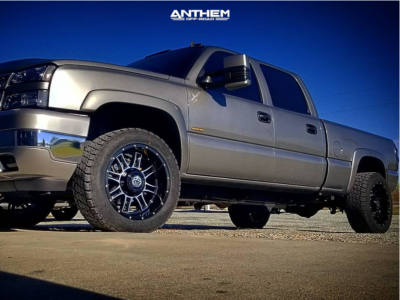 1 2006 Silverado 2500 Hd Classic Chevrolet Belltech Level 2in Drop Rear Anthem Instigator Black Machined