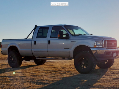 2002 Ford F-350 Super Duty - 18x9 -12mm - Anthem Off-Road Defender - Suspension Lift 4" - 37" x 12.5"