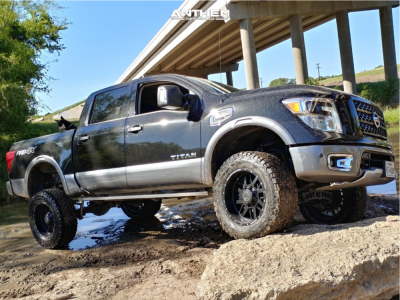2017 Nissan Titan - 20x10 -24mm - Anthem Off-Road Gunner - Suspension Lift 6" - 35" x 12.5"