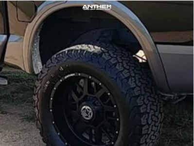 1 2017 Titan Nissan Rough Country Suspension Lift 6in Anthem Gunner Matte Black