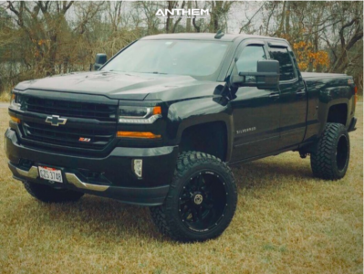 2017 Chevrolet Silverado 1500 - 20x12 -44mm - Anthem Off-Road Equalizer - Suspension Lift 6" - 33" x 12.5"