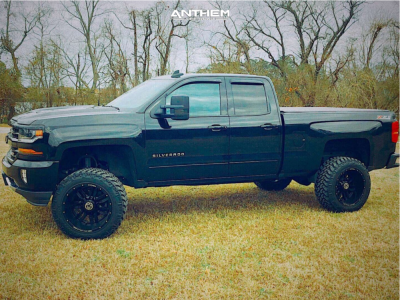 1 2017 Silverado 1500 Chevrolet Rough Country Suspension Lift 6in Anthem Equalizer Black