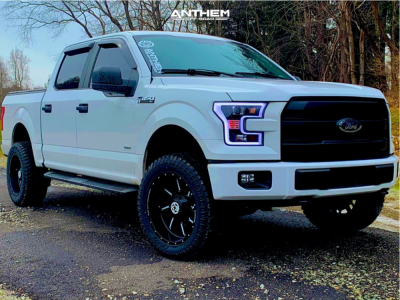 2015 Ford F-150 - 20x10 -25mm - Anthem Off-Road Gunner - Suspension Lift 3.5" - 33" x 12.5"