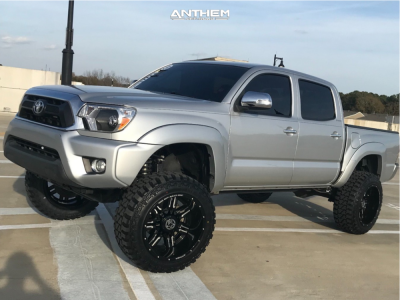 1 2013 Tacoma Toyota Maxtrac Suspension Lift 7in Anthem Equalizer Black Milled