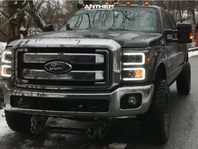 2011 Ford F-250 Super Duty - 20x10 -24mm - Anthem Off-Road Enforcer - Leveling Kit - 33" x 12.5"