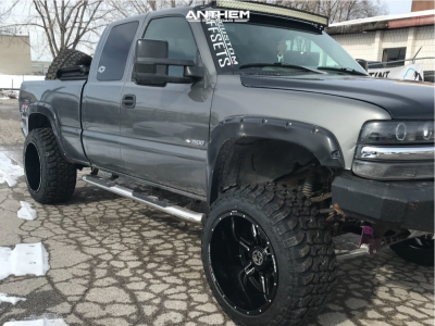 1 1999 Silverado 1500 Chevrolet Rough Country Suspension Lift 6in Anthem Equalizer Machined Black