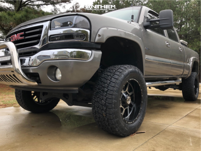 1 2006 Sierra 2500 Hd Classic Gmc Fabtech Suspension Lift 6in Anthem Gunner Black Machined