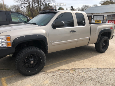 1 2008 Silverado 1500 Chevrolet Rough Country Suspension Lift 35in Anthem Instigator Matte Black