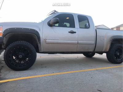 1 2008 Silverado 1500 Chevrolet Rough Country Suspension Lift 35in Anthem Instigator Matte Black