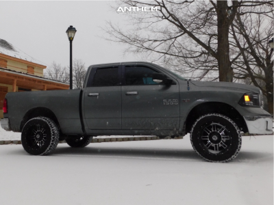 1 2013 1500 Ram Rough Country Suspension Lift 3in Anthem Instigator Black Machined