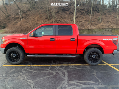2012 Ford F-150 - 20x9 0mm - Anthem Off-Road Instigator - Leveling Kit - 33" x 11.5"