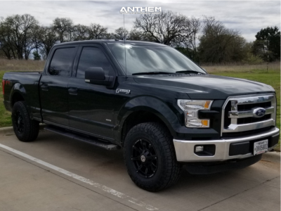 2015 Ford F-150 - 18x9 18mm - Anthem Off-Road Defender - Leveling Kit - 295/70R18