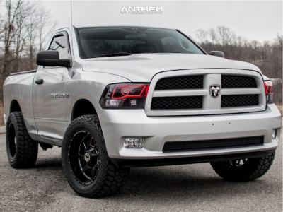 2011 Ram 1500 - 20x10 -24mm - Anthem Off-Road Gunner - Leveling Kit - 305/55R20