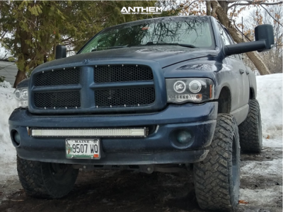 1 2003 Ram 1500 Dodge Rough Country Suspension Lift 5in Anthem Gunner Machined Black