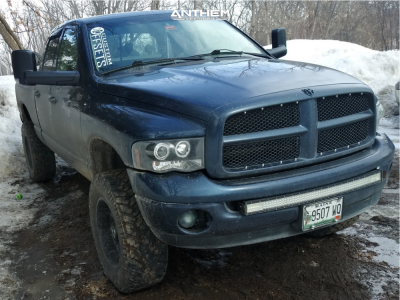 1 2003 Ram 1500 Dodge Rough Country Suspension Lift 5in Anthem Gunner Machined Black