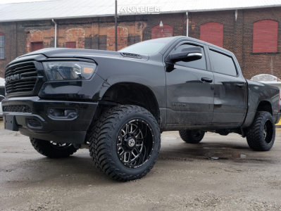2019 Ram 1500 - 20x12 -44mm - Anthem Off-Road Gunner - Suspension Lift 6" - 35" x 12.5"