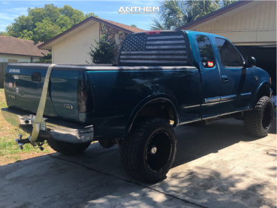 1 2001 F 150 Ford Rough Country Suspension Lift 5in Anthem Equalizer Black