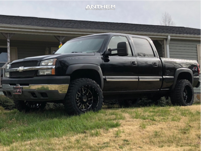 2004 Chevrolet Silverado 2500 HD - 20x12 -44mm - Anthem Off-Road Gunner - Stock Suspension - 33" x 12.5"