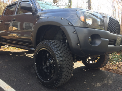 1 2011 Tacoma Toyota Rough Country Suspension Lift 6in Anthem Instigator Black Milled